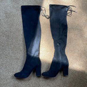 Black heel boots